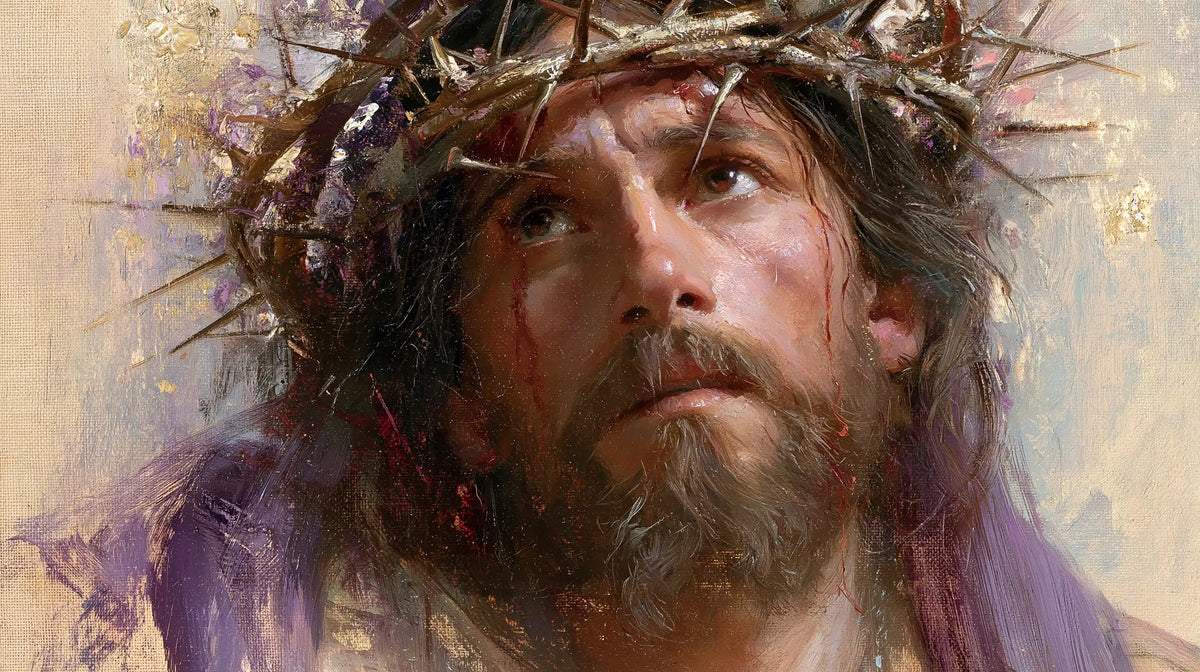 Jésus couronné d’épines — L’Appel parmi les touches lilas