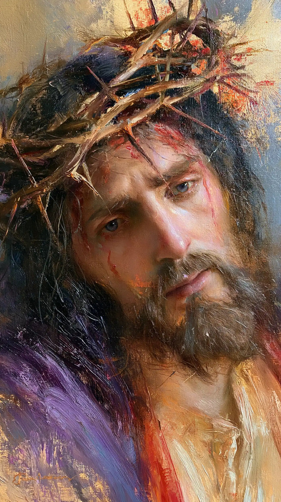 Jésus couronné d’épines — La Douceur sous les ronces d’aube