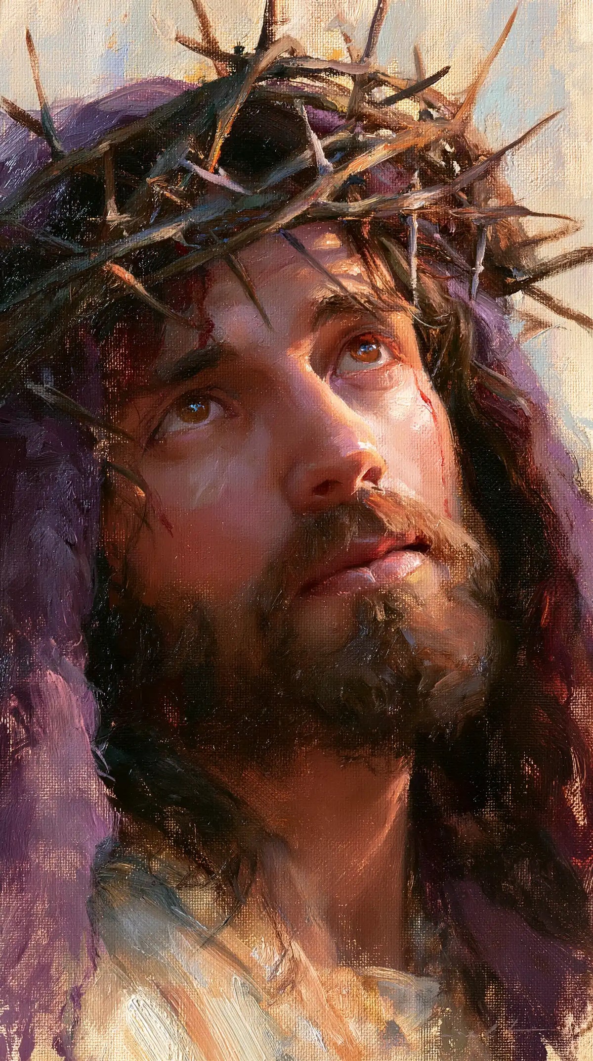 Jésus couronné d’épines — L’Appel dans l’abri lavande