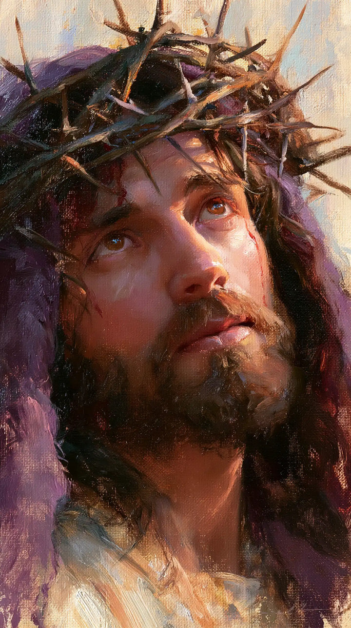 Jésus couronné d’épines — L’Appel dans l’abri lavande