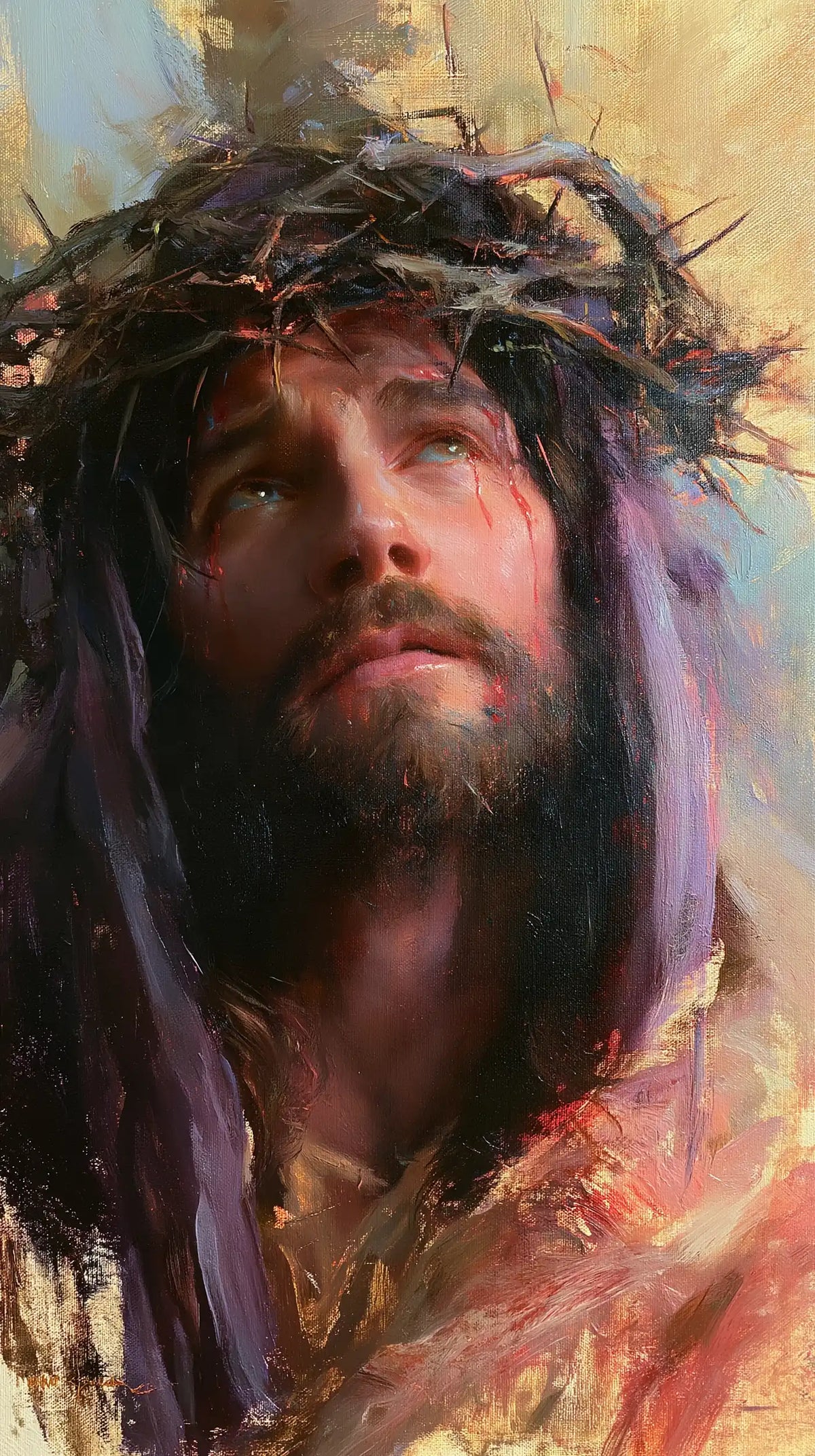 Jésus couronné d’épines — Le Regard dans les plis du matin