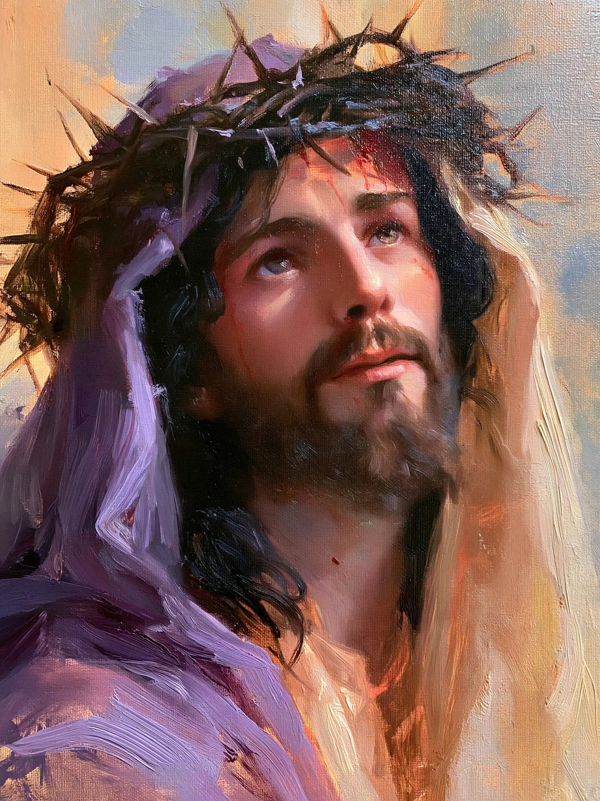 Jésus couronné d’épines — Le Voile clair de l’espérance