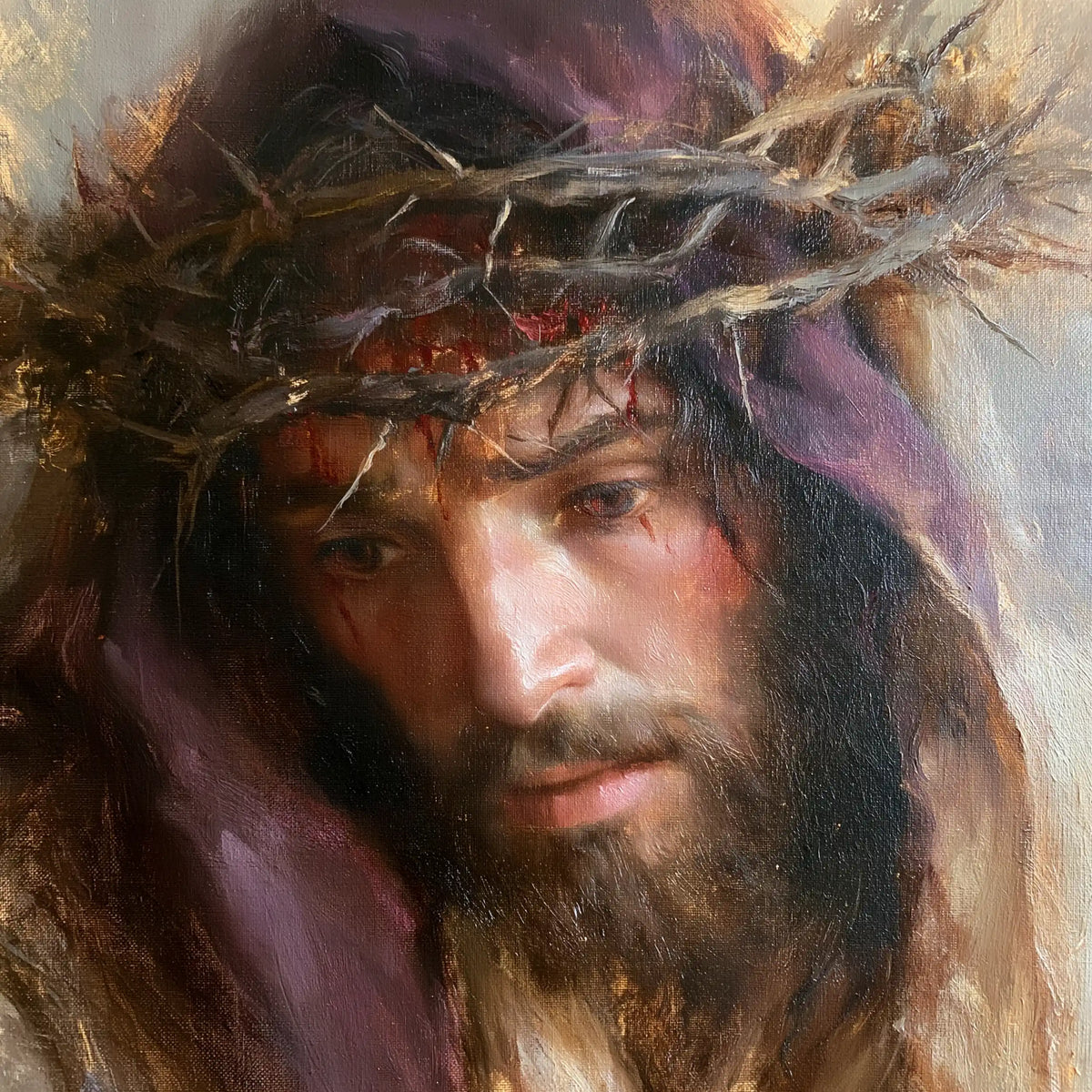 Jésus couronné d’épines — La Couronne penchée sur la tendresse