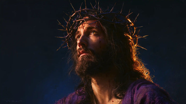 Jésus couronné d’épines — Le Liseré d’ambre de la prière muette