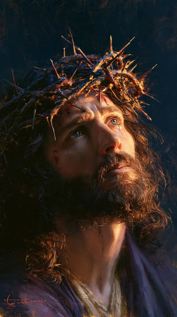 Jésus couronné d’épines — Le Front rejoint par l’or
