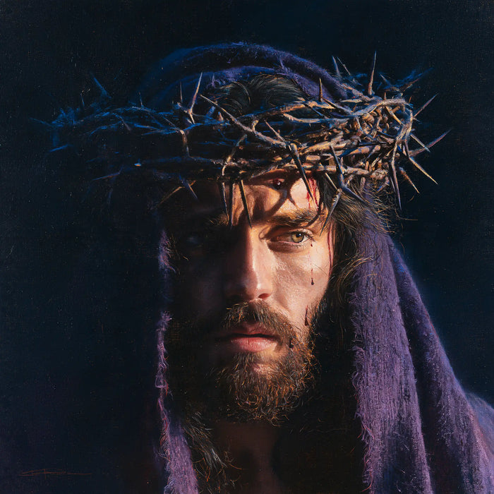Jésus couronné d’épines — Le Regard sous le capuchon de nuit