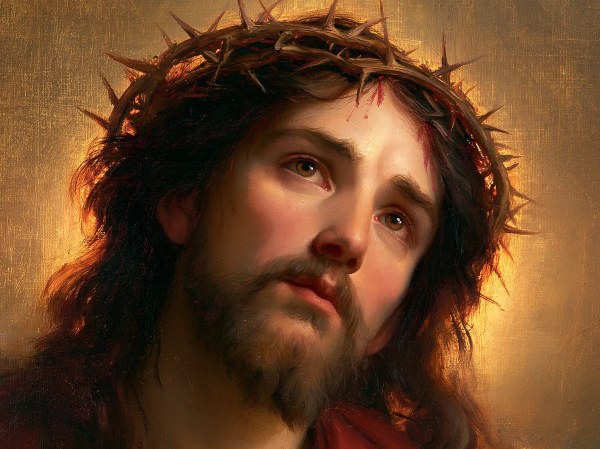 Jésus couronné d’épines — L’Inclinaison dans le nimbe de miel