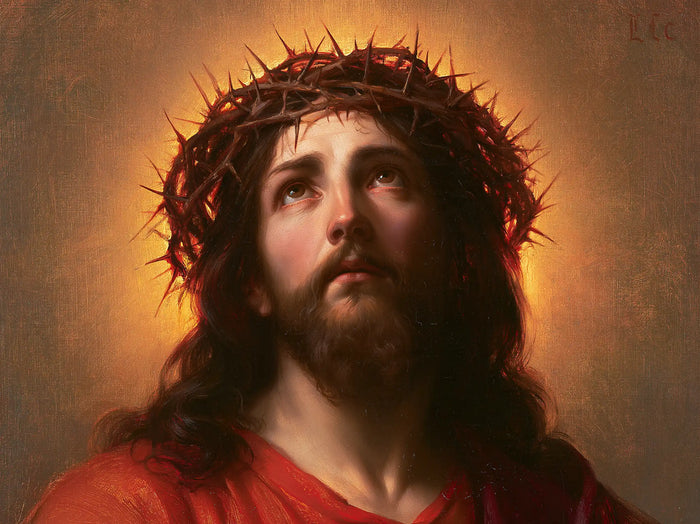 Jésus couronné d’épines — La Tunique écarlate de l’attente