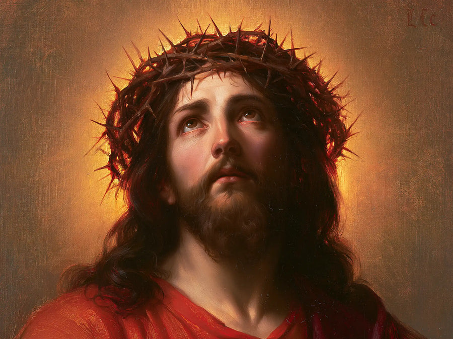Jésus couronné d’épines — La Tunique écarlate de l’attente