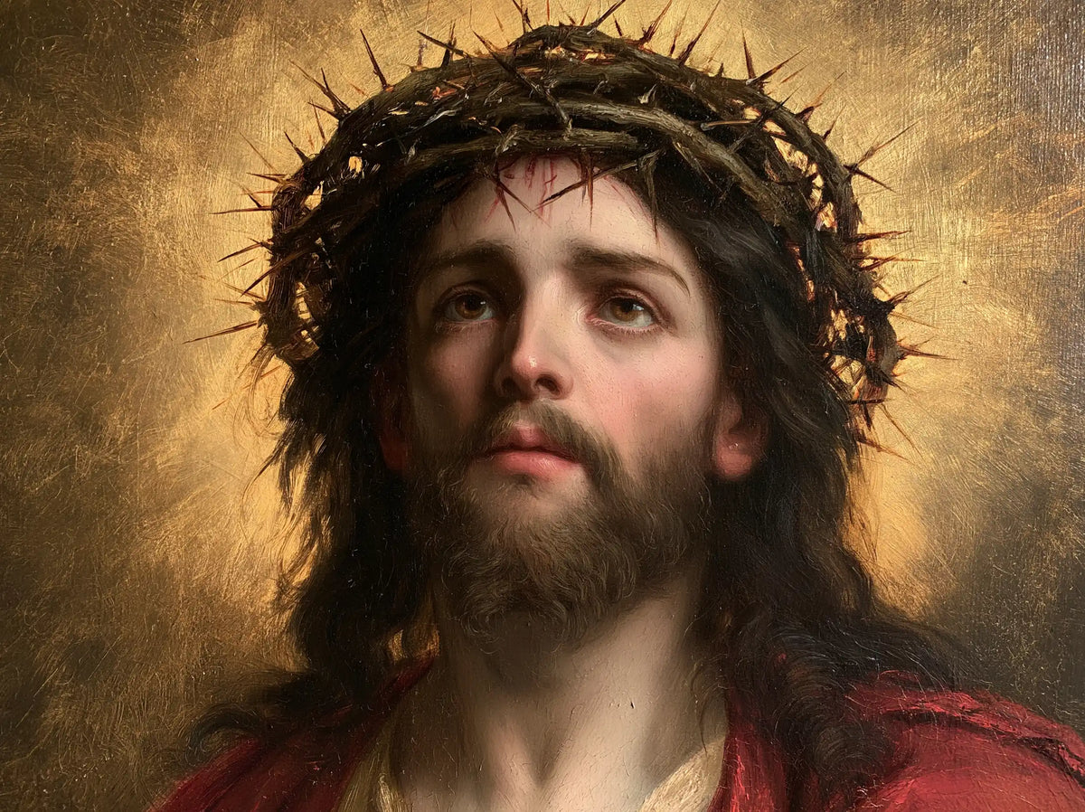 Jésus couronné d’épines — La Couronne dans l’auréole de poussière