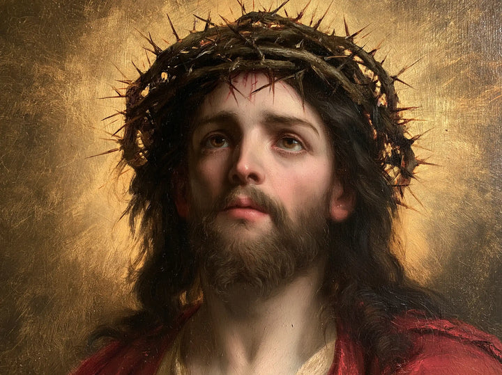 Jésus couronné d’épines — La Couronne dans l’auréole de poussière