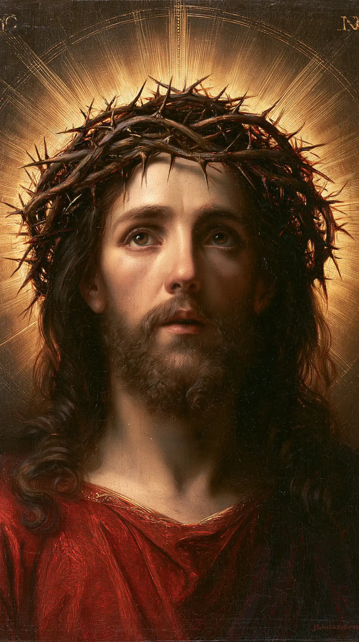 Jésus couronné d’épines — Le Rayonnement derrière les ronces