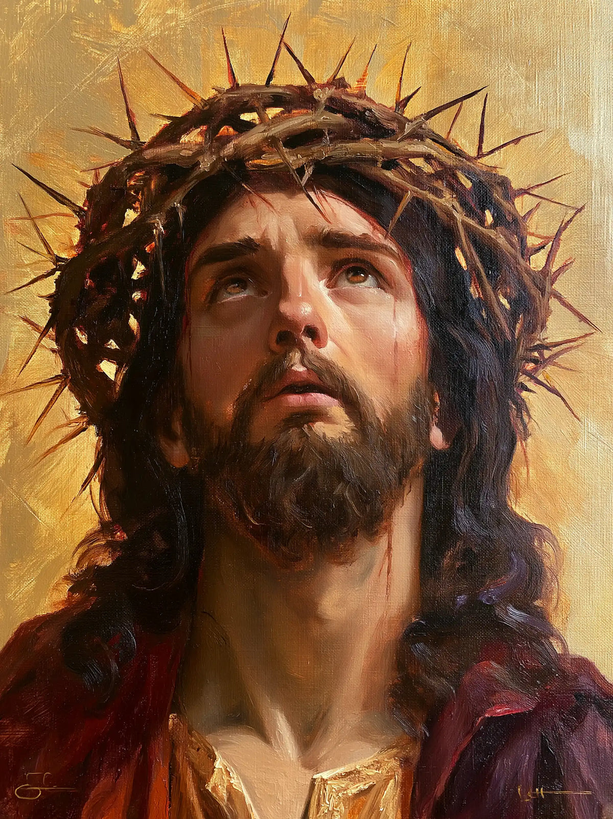 Jésus couronné d’épines — L’Appel au-dessus du col de miel