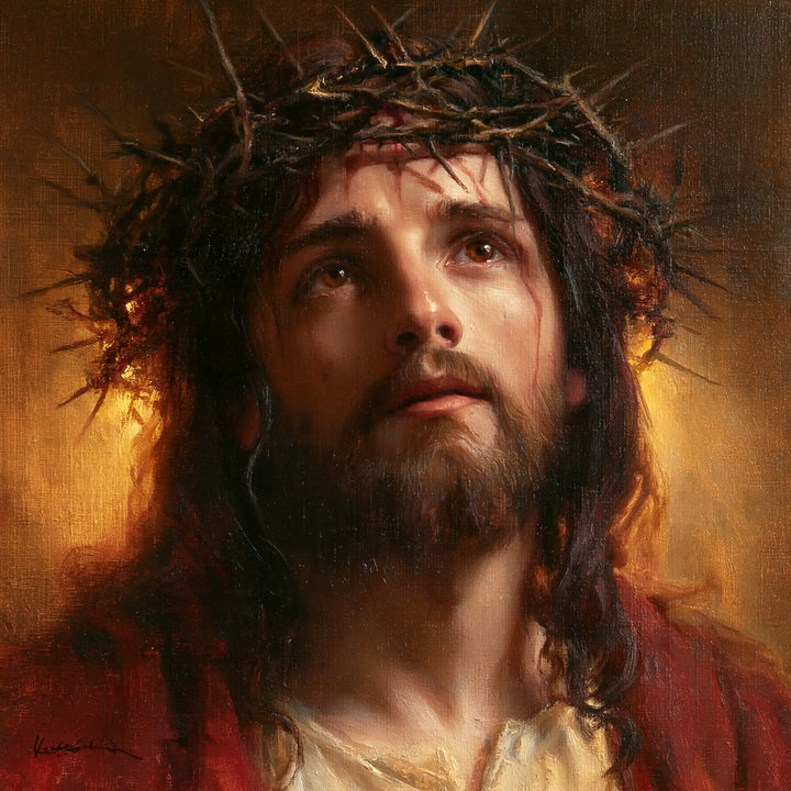 Jésus couronné d’épines — Le Regard dans l’ambre des épaules
