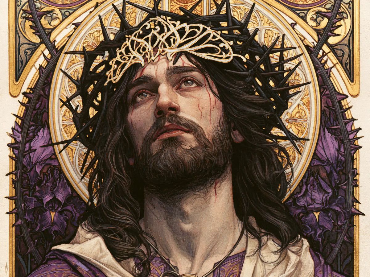 Jésus couronné d’épines — La Couronne aux arabesques d’ivoire