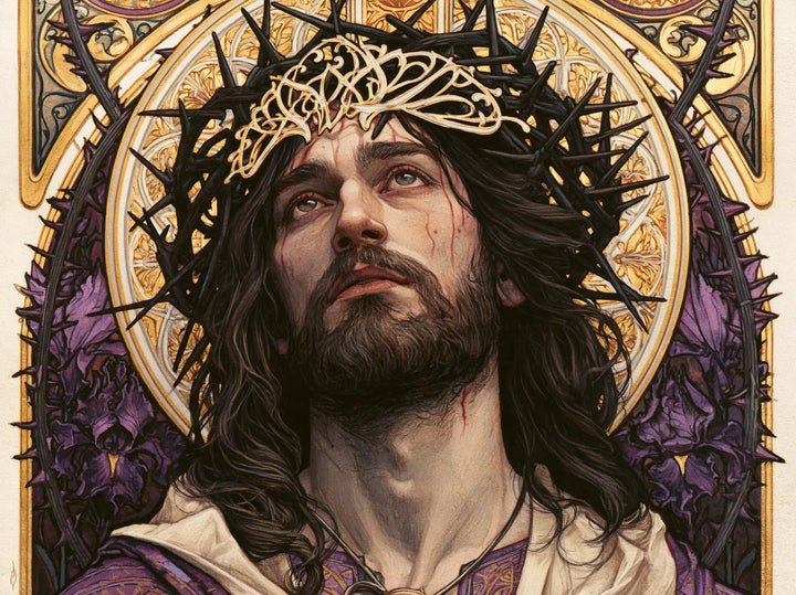 Jésus couronné d’épines — La Couronne aux arabesques d’ivoire