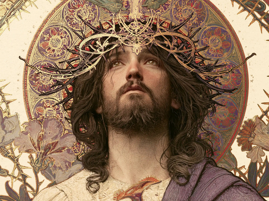 Jesus Crowned with Thorns - Sacred Art Nouveau · Landscape n° 3