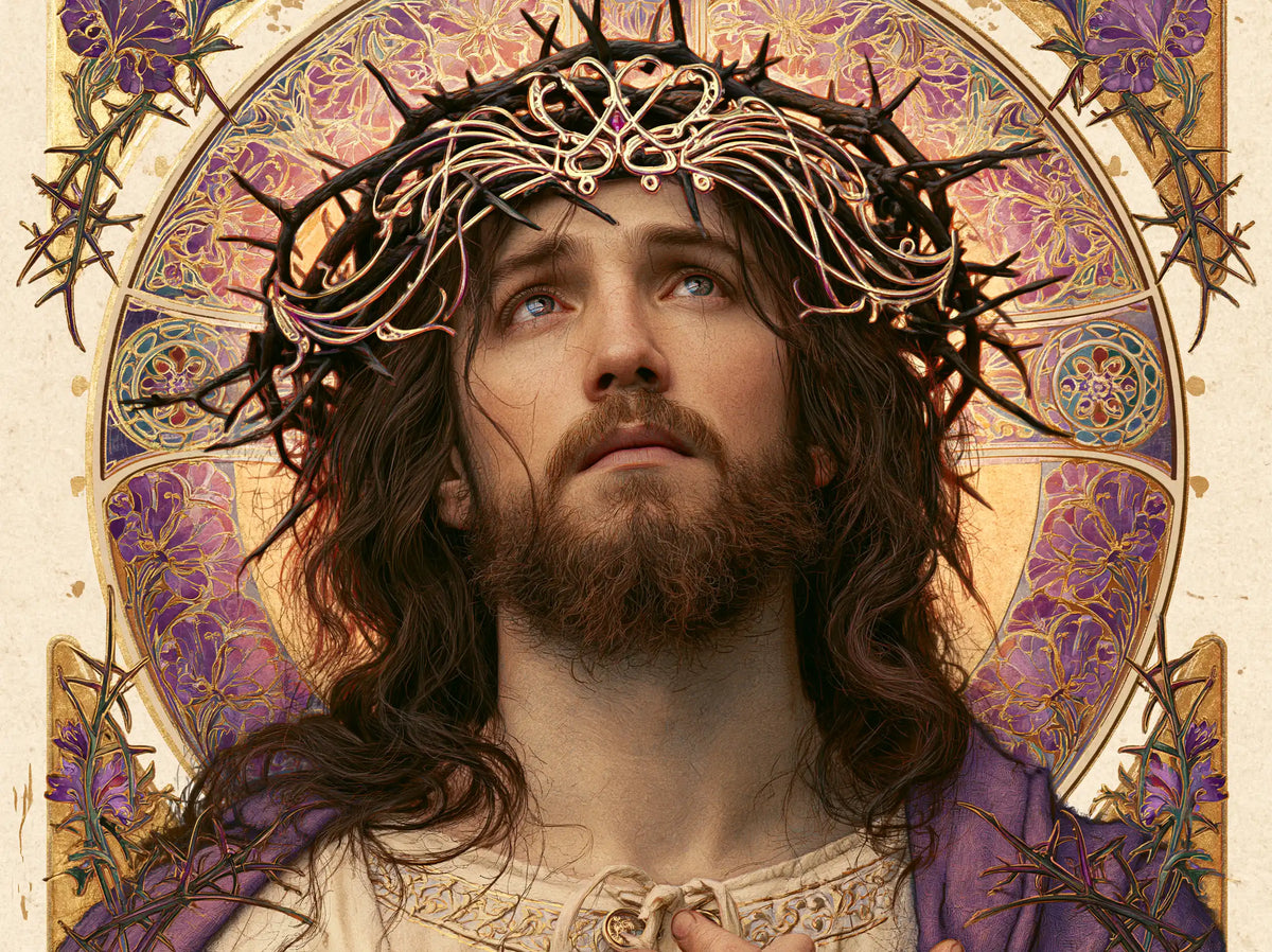 Jesus Crowned with Thorns - Sacred Art Nouveau · Landscape n° 8