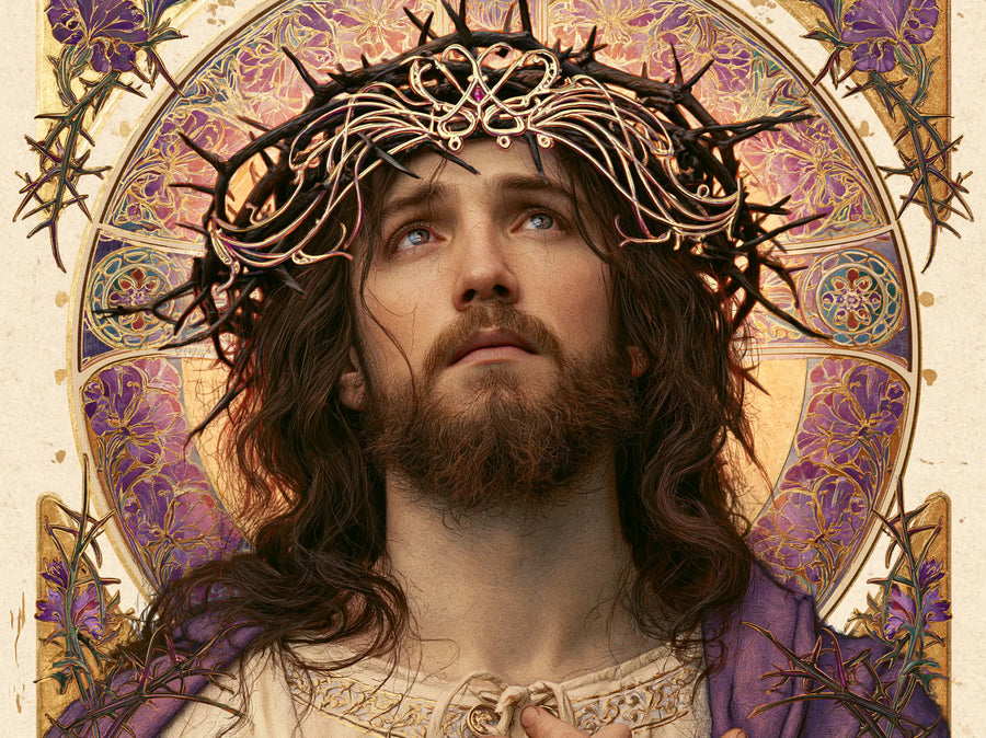 Jesus Crowned with Thorns - Sacred Art Nouveau · Landscape n° 8