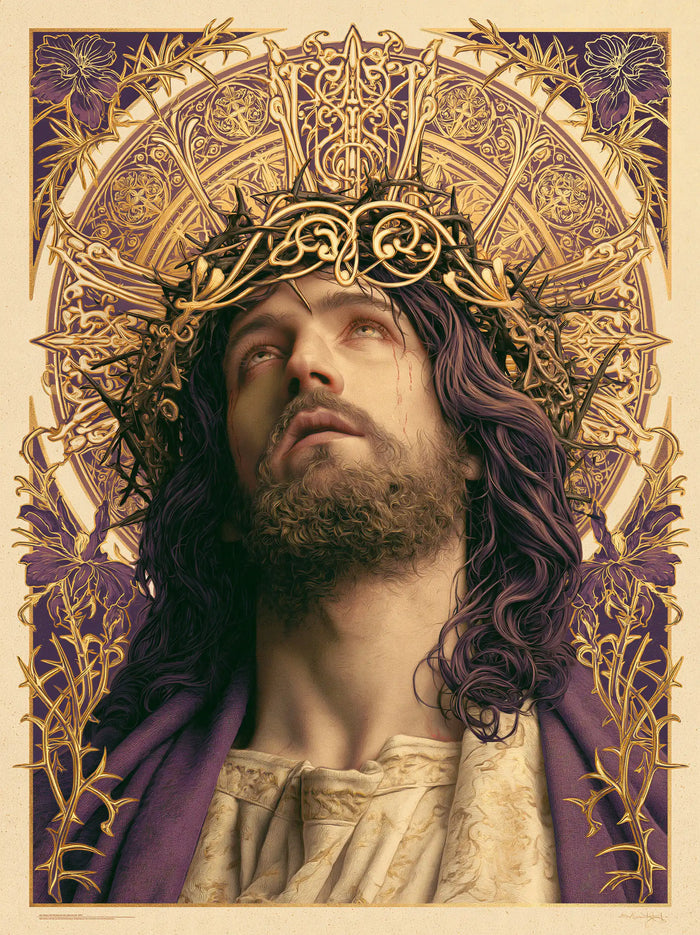 Jesus Crowned with Thorns - Sacred Art Nouveau · Portrait n° 10