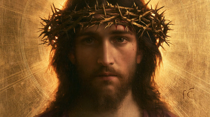 Jésus couronné d’épines — Les Rayons fins du regard immobile