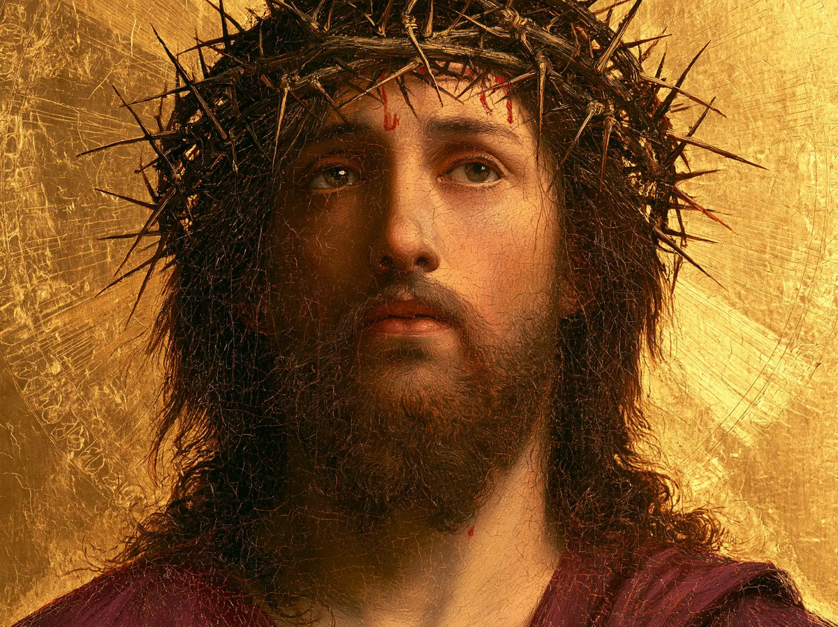 Jésus couronné d’épines — La Joue d’ambre sous le cercle d’épines