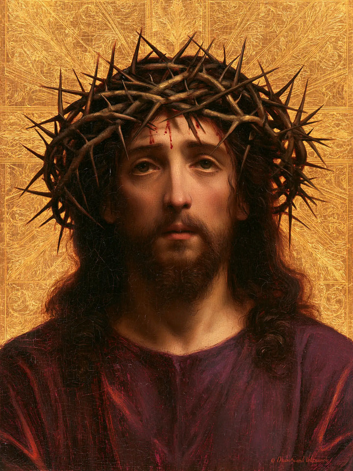 Jésus couronné d’épines — La Robe de prune devant l’éclat