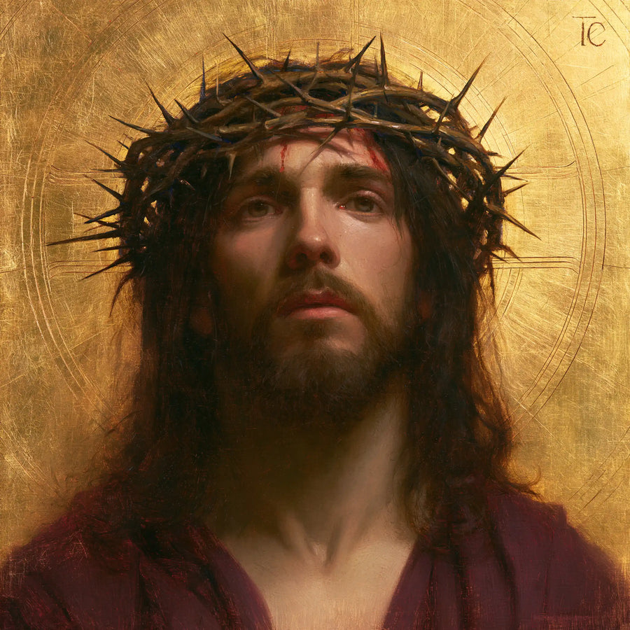 Jesus Crowned with Thorns - Sacred Gold · Square n° 2