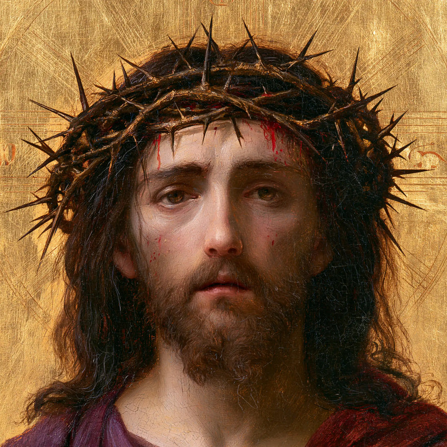 Jésus couronné d’épines — Le Visage aux lèvres de silence