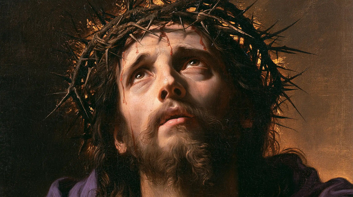 Jésus couronné d’épines — Le Regard sous les ronces écartées