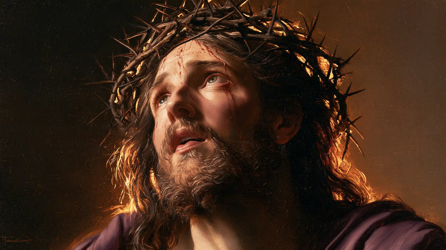 Jésus couronné d’épines — Les Mèches au feu du couchant