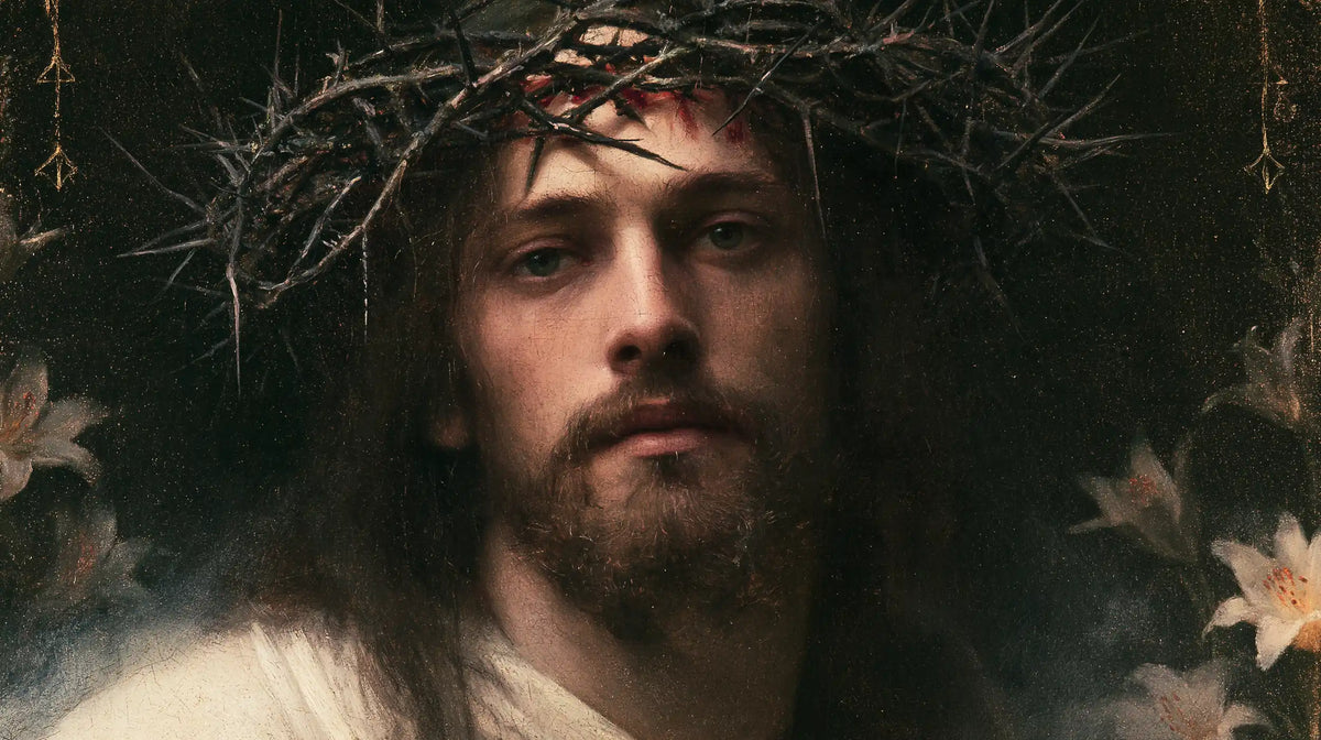 Jésus couronné d’épines — Le Visage dans le souffle des corolles