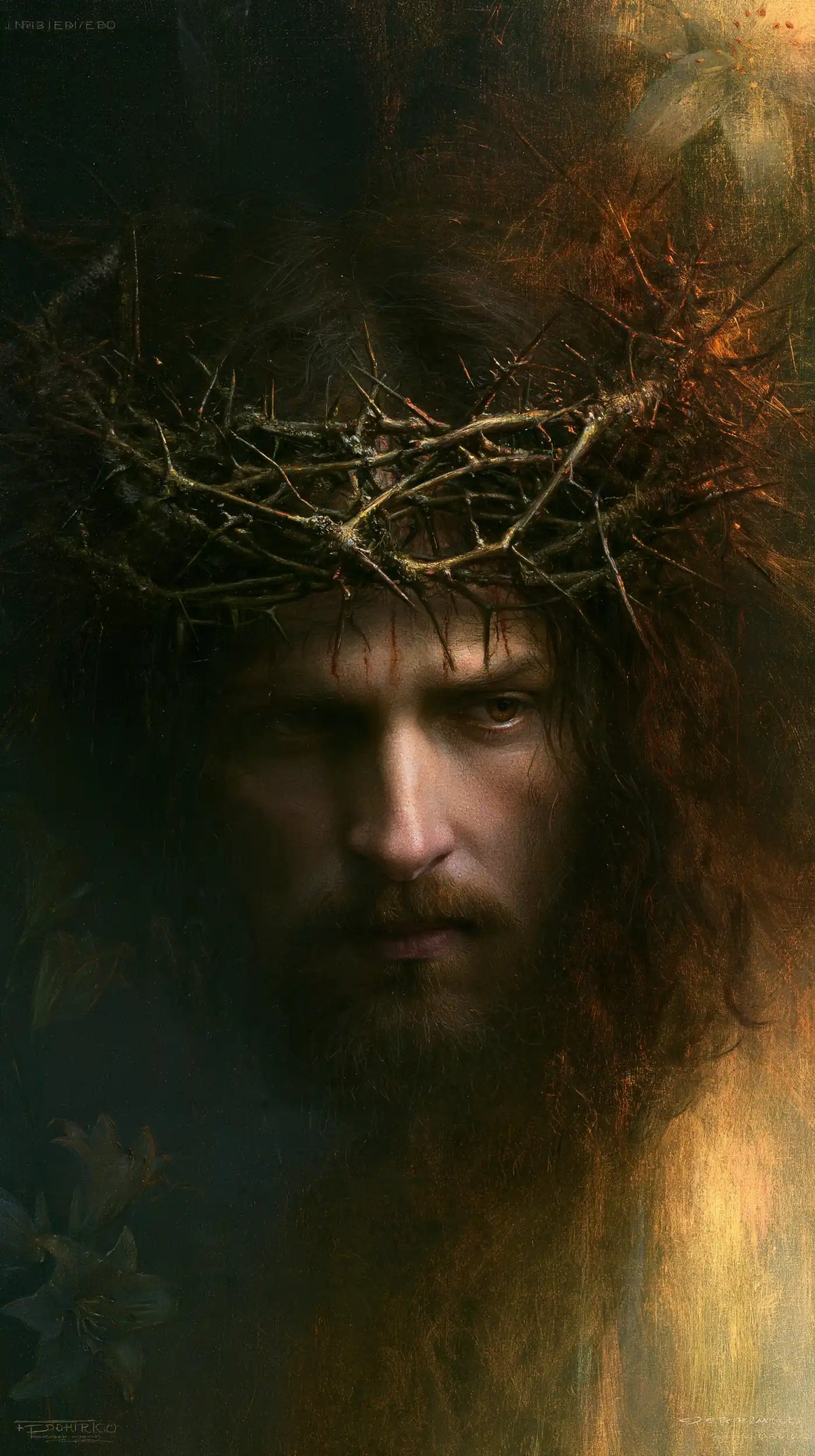 Jesus Crowned with Thorns - Symbolist · Portrait n° 2