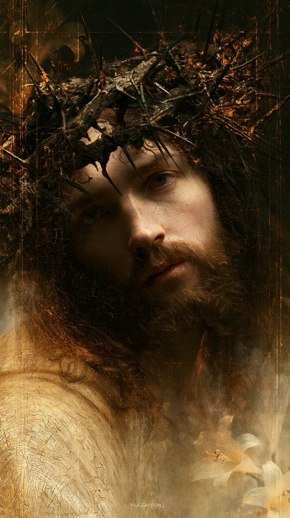 Jesus Crowned with Thorns - Symbolist · Portrait n° 7