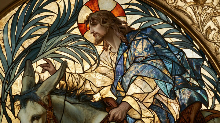 Jesus Enters Jerusalem – Sacred Art Nouveau · Landscape no. 9
