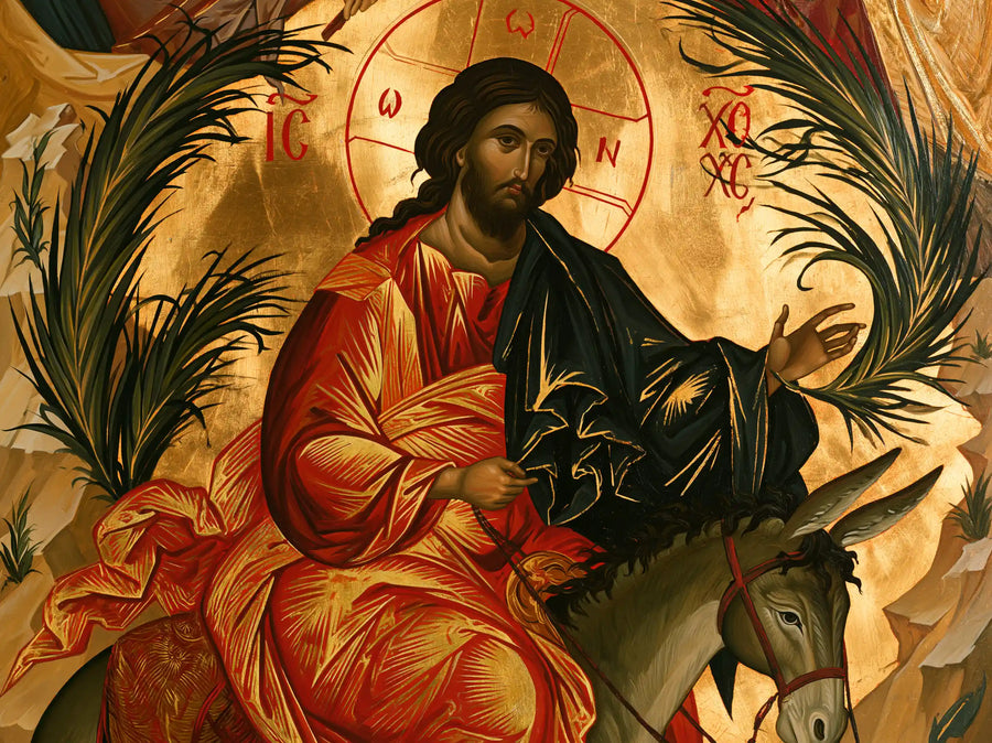 Jesus Enters Jerusalem – Contemporary Byzantine · Landscape no. 3
