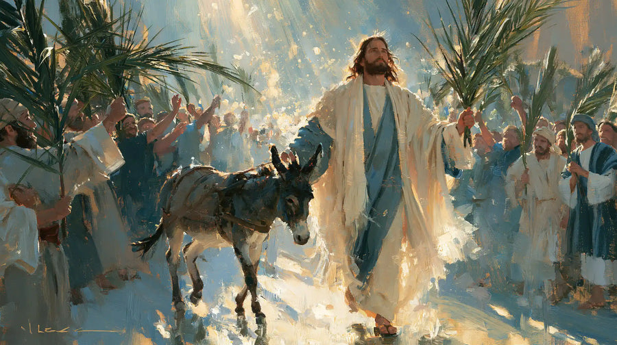 Jesus Enters Jerusalem – Impressionist · Landscape no. 8