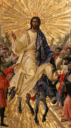 Jesus Enters Jerusalem – Sacred Gold · Portrait no. 4
