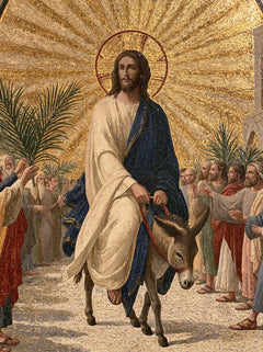 Jesus Enters Jerusalem – Sacred Gold · Portrait no. 13