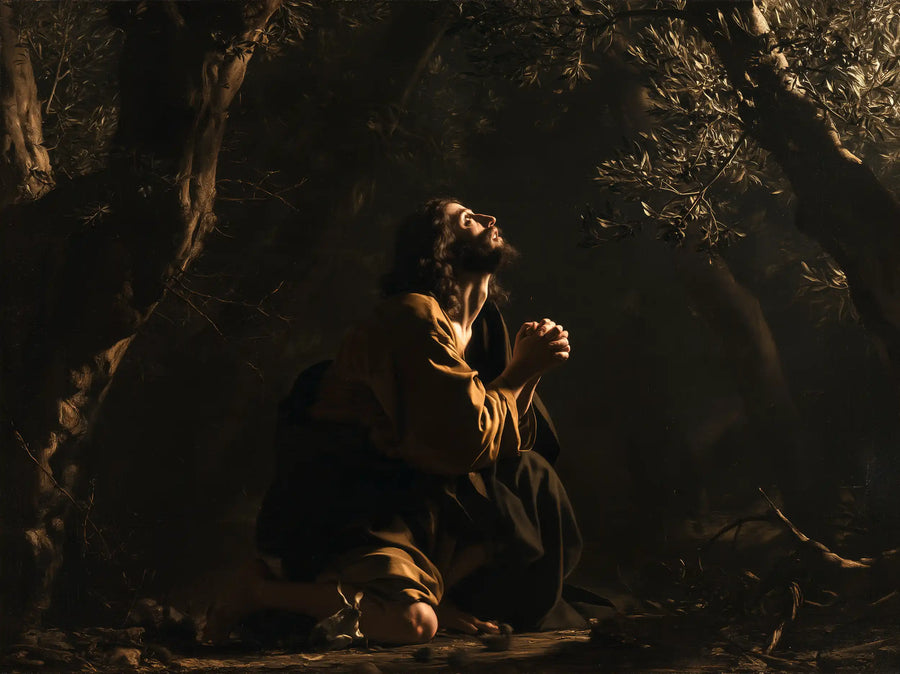 Jésus à Gethsémani — Une Prière dans la clairière obscure