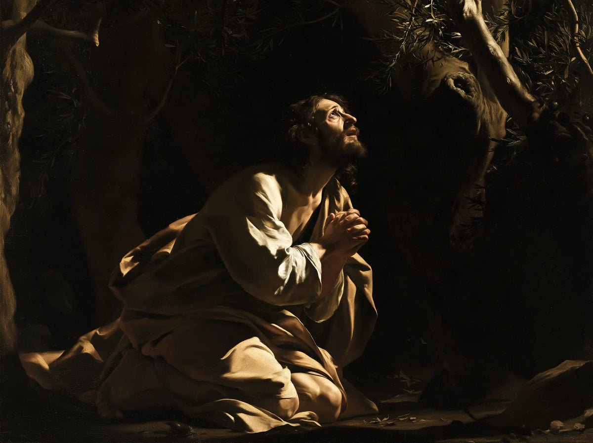 Jésus à Gethsémani — L’Ivoire penché vers le ciel