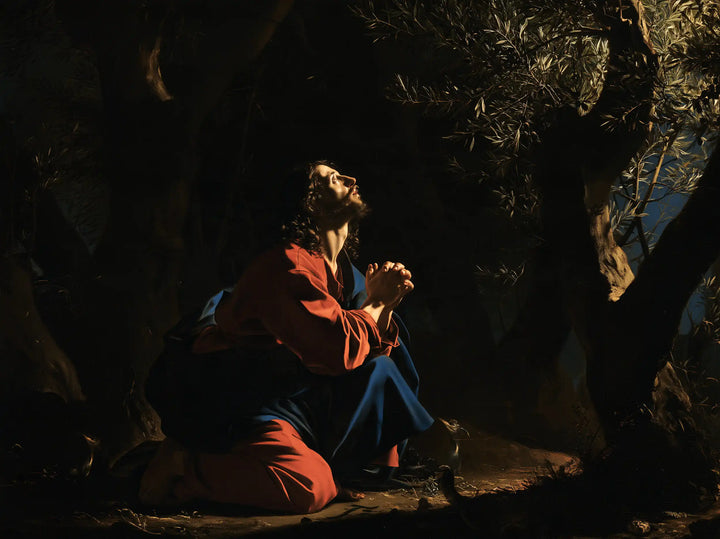 Jésus à Gethsémani — La Veille de pourpre et d’azur