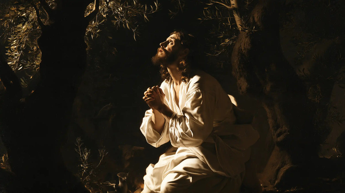 Jésus à Gethsémani — Le Lin blanc au cœur des ténèbres