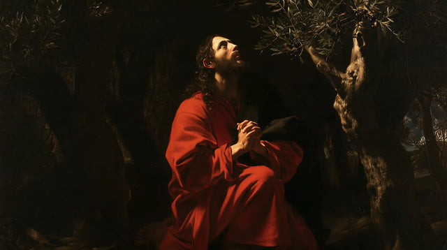 Jésus à Gethsémani — L’Écarlate sous la ramure