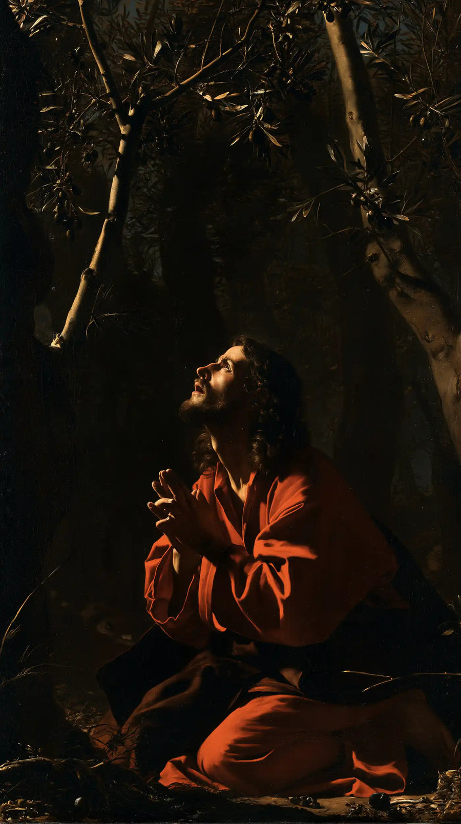 Jésus à Gethsémani — La Braise au fond du jardin