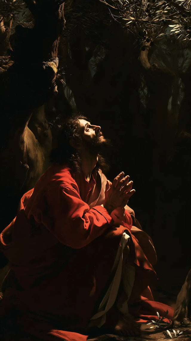 Jésus à Gethsémani — Un Regard traversant la nuit