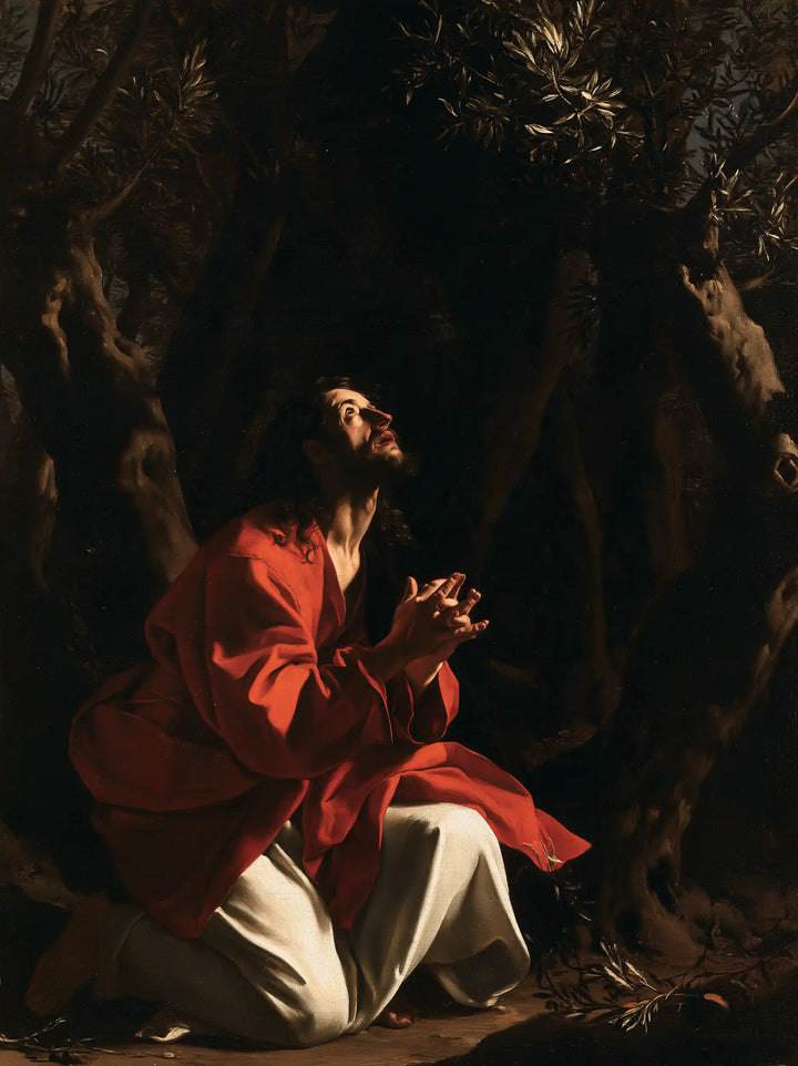 Jésus à Gethsémani — L’Ivoire sous le manteau vermeil
