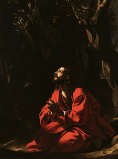 Jésus à Gethsémani — La Flamme rouge au pied du bois