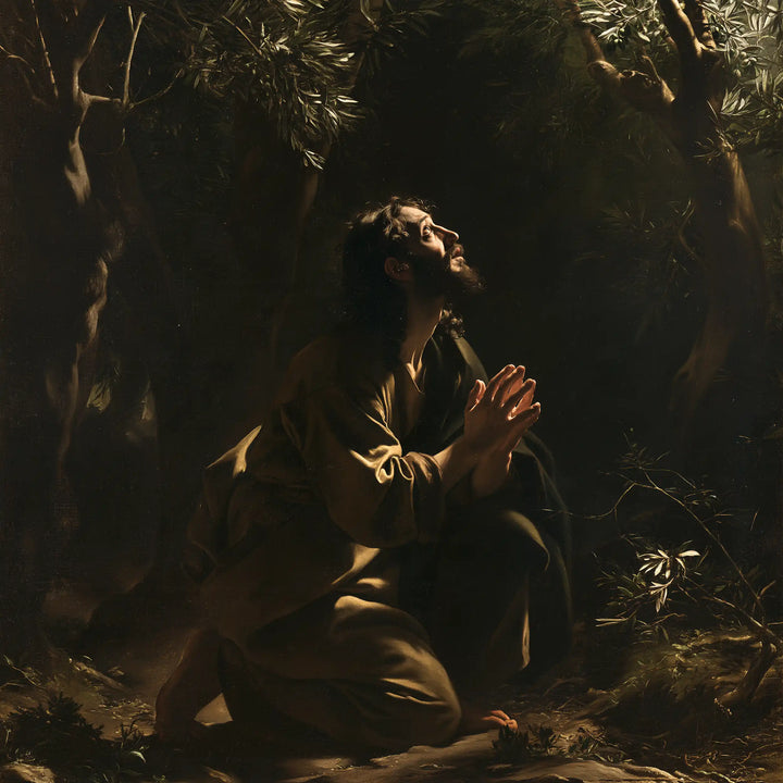 Jésus à Gethsémani — La Prière aux lisières de mousse