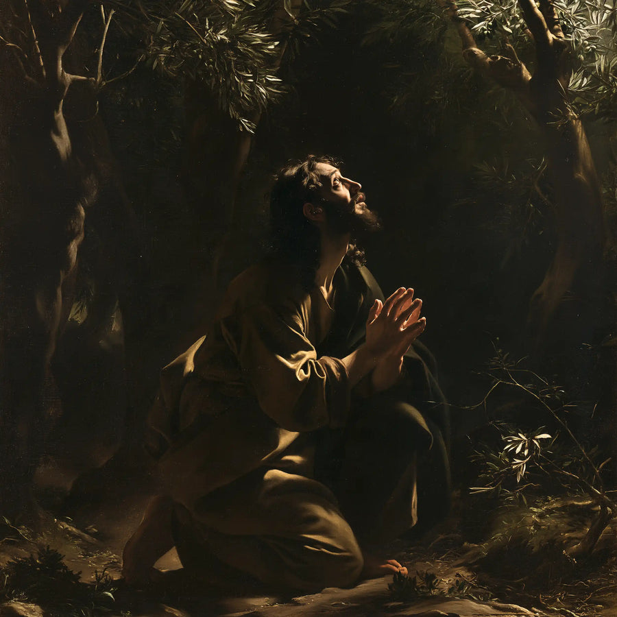 Jésus à Gethsémani — La Prière aux lisières de mousse